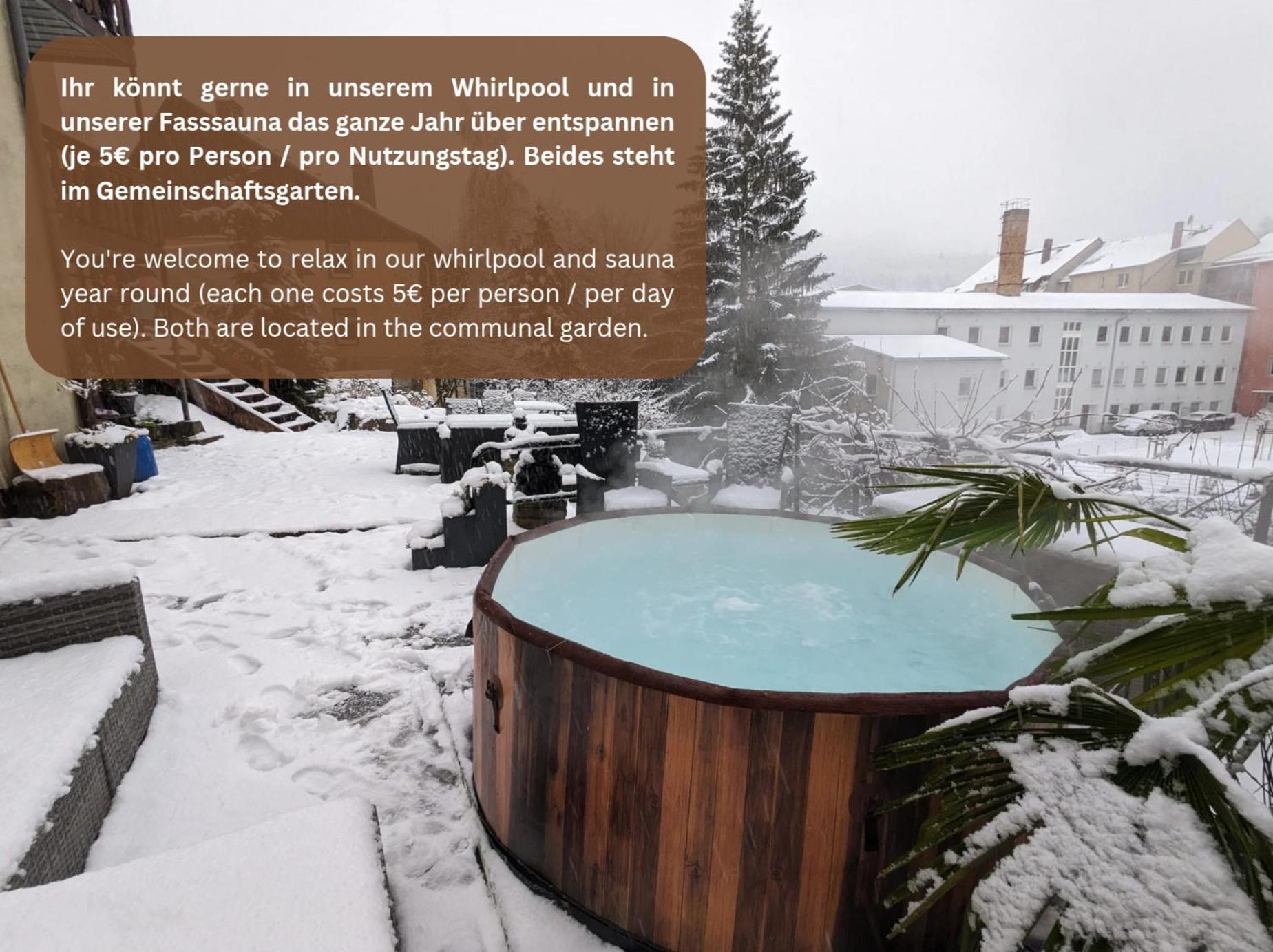 Hw3 - Urlaubsmagie - Helle, Grosse Wohnung Mit Pool Sebnitz Bagian luar foto